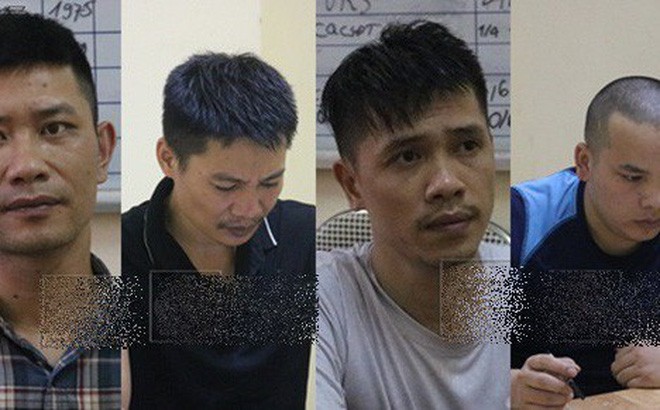 被扣押的涉案4名嫌犯。（圖源：警方提供）