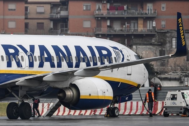 歐洲最大的廉價航空公司瑞安航空擬關閉部分基地。（圖源：互聯網）