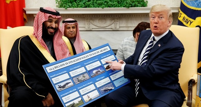 特朗普堅持要向沙特售武，但美國國會眾議院通過3項決議，意在阻止特朗普政府對沙特阿拉伯等國軍售。（圖源：AP）