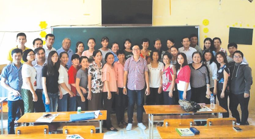 該學系已於日前往滀臻省阮氏明開高中學校開辦滀臻華文教師培訓班。