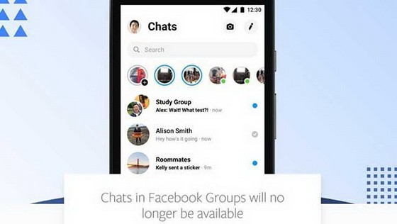 臉書的群組聊天功能將不再可用！（圖源：互聯網）