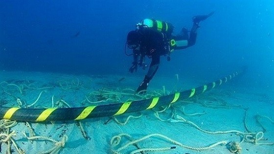AAG 海底光纜故障 11 日才能修復。（示意圖源：互聯網）
