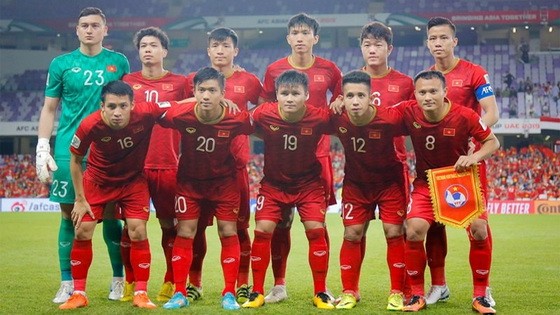 越南足球隊。（圖源：互聯網）