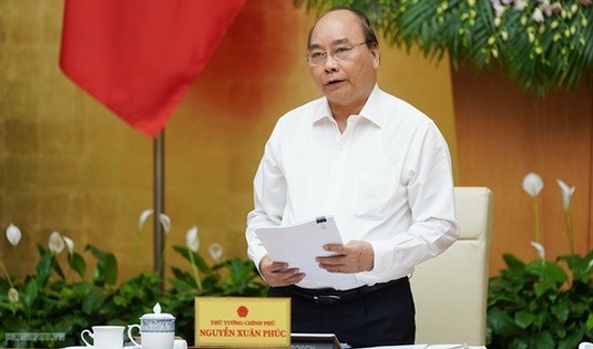政府總理阮春福在會上致結論詞。（圖源：Chinhphu.vn）