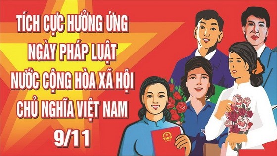 “九‧一一”越南法律日宣傳海報。（圖源：互聯網）