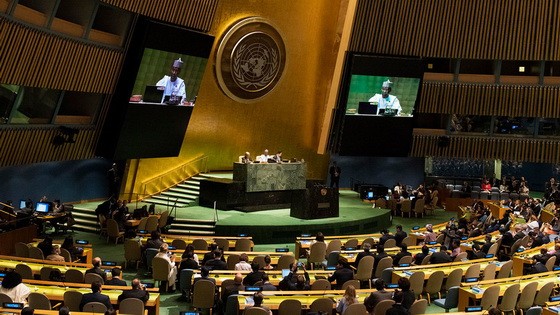聯合國大會開幕式現場。（圖源：聯合國）