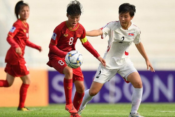女子U16越南－朝鮮比賽一瞥。（圖源：互聯網）