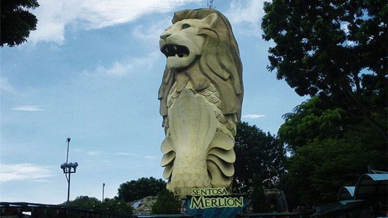 新加坡聖淘沙島魚尾獅將拆除。（圖源：互聯網）