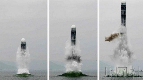 圖為朝鮮新發成功彈道導彈照片 。（圖源：共同社）