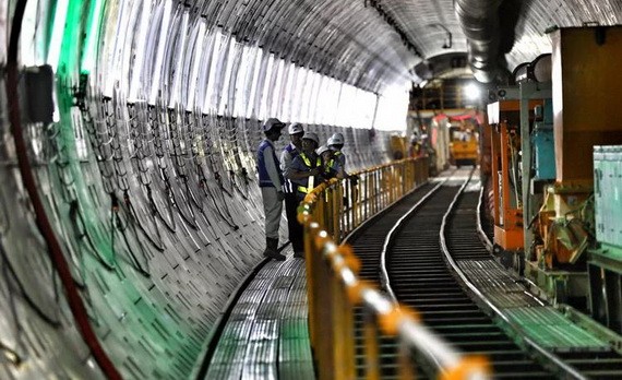 濱城-仙泉線地鐵建設項目目前僅完成67%工作量。（圖源：友科）