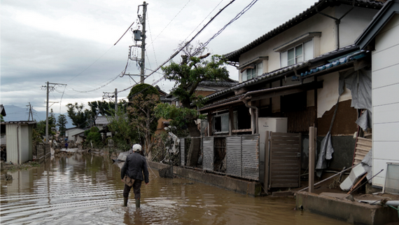 海貝思颱風侵襲日本，造成嚴重的災情。 （圖源：歐新社）