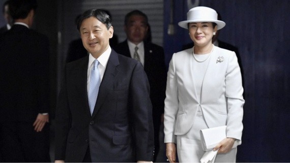 日本天皇德仁與皇后雅子。（圖源：Kyodo）