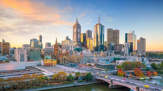 隨著10月澳大利亞享受了4年多以來的最大房價上漲，澳大利亞的房地產市場勢頭強勁。圖為澳洲墨爾本一瞥。（圖源：互聯網）