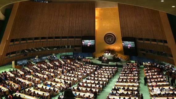 聯合國大會場景。（圖源：互聯網）