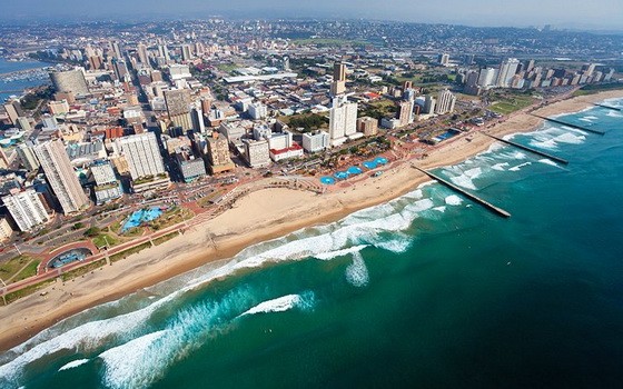 圖為南非德班海濱一瞥。（圖源：互聯網）