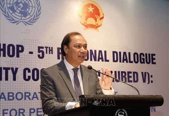 外交部副部長、越南東盟SOM秘書長阮國勇在會上致開幕詞。（圖源：越通社）