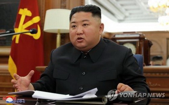 朝鮮最高領導人金正恩主持召開第七屆黨中央軍事委員會第三次擴大會議。（圖源：韓聯社/朝中社）