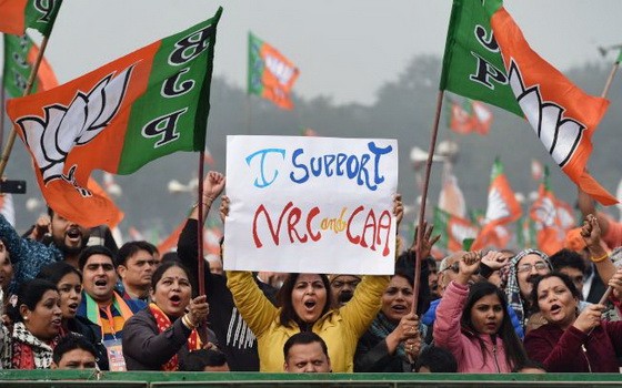 印度22日持續抗爭公民法修正案。（圖源：Getty Images）