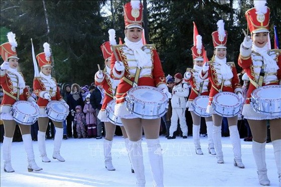俄羅斯外交使團和國際組織冬季運動比賽開幕式。（圖源：互聯網）