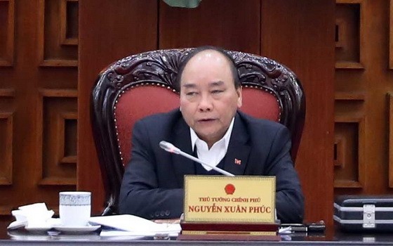政府總理阮春福主持政府常務會議。（圖源：越通社）