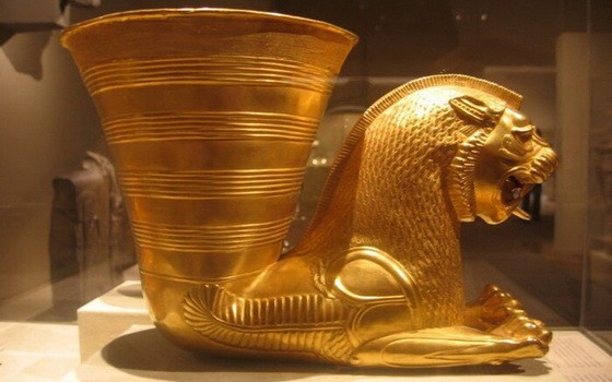 圖為伊朗古老文物來通杯。（示意圖源：互聯網）