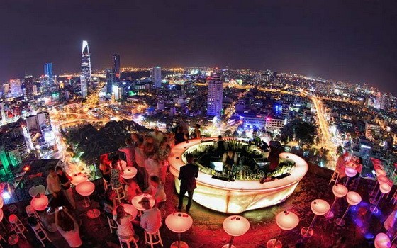胡志明市夜景一瞥。（圖源：互聯網）