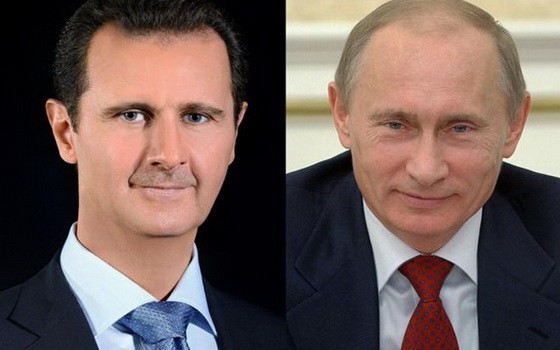敘利亞總統阿薩德（左圖）與俄羅斯總統普京。（圖源：互聯網）