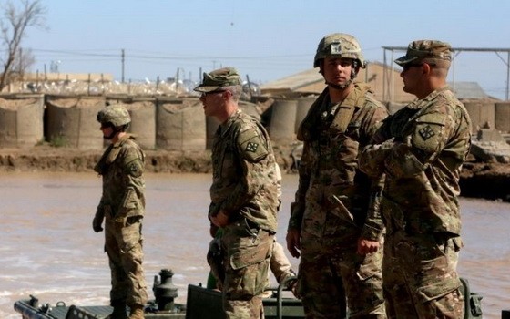 圖為美國在伊拉克駐軍部隊。（圖源：互聯網）