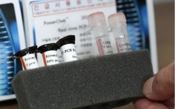 新冠病毒检测试剂盒。（圖源：TBS新闻）