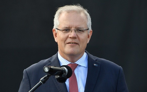 澳洲總理莫里森。（圖源：歐新社）