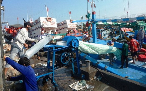 雖受新冠肺炎疫情的影響，但平順省漁民仍堅持出海。