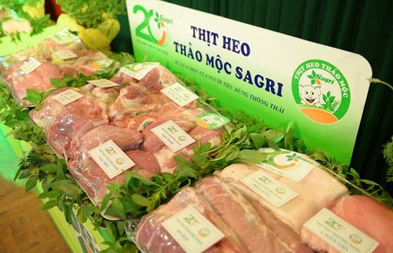 無公害優質的 SAGRI 品牌豬肉很受消費者歡迎。