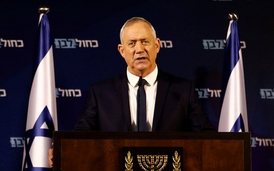 以色列中間黨派藍白黨領導人、新任議會議長本尼‧甘茨。（圖源：路透社）