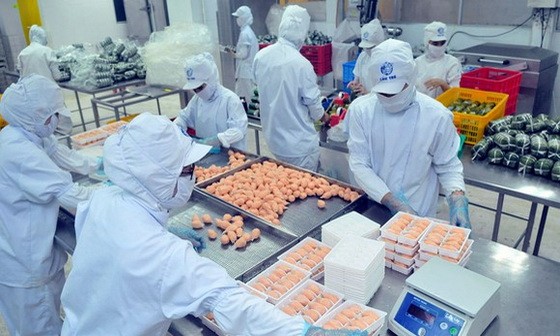 竹橋公司生產加工食品一隅。