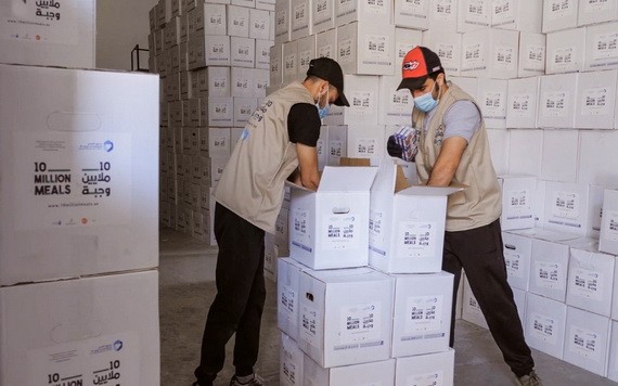 阿聯酋啟動“世界最高捐款箱”募捐活動。（圖源：互聯網）