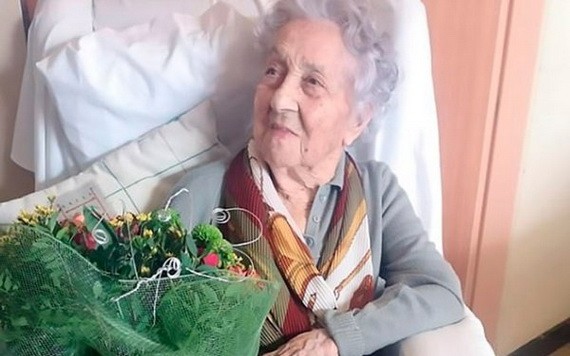 西班牙113歲老婦瑪麗亞‧布蘭尼亞斯。（圖源：互聯網）