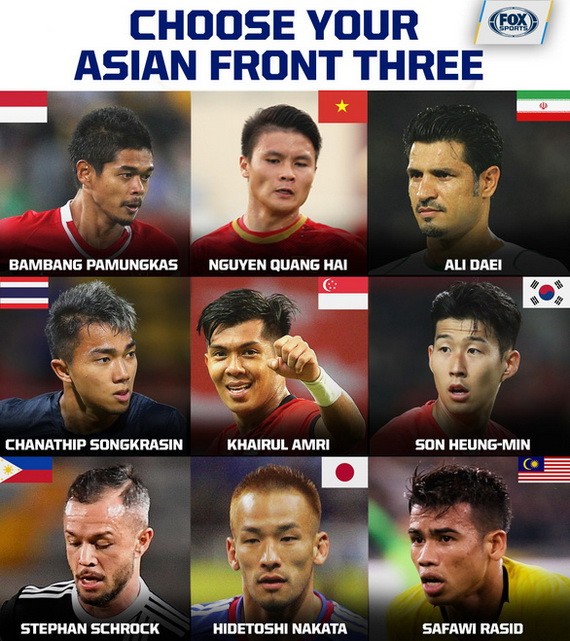阮光海獲列入「亞洲足球歷史９大傳奇球員」 名單。（圖源：互聯網）