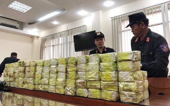 本市公安力量起獲總量近317公斤以茶葉包裝作掩飾的毒品。（圖源：警方提供）