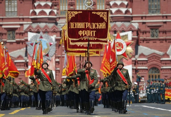 俄紀念衛國戰爭勝利 75 週年紅場閱兵式舉行。（圖源：AP）
