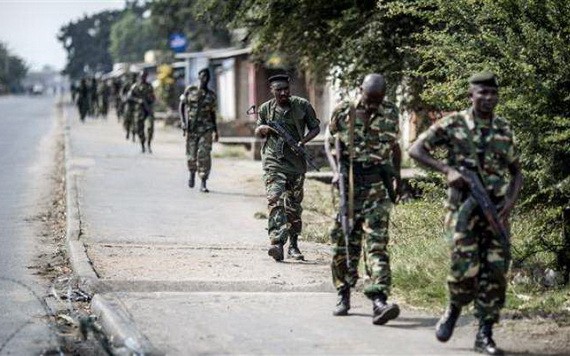 盧旺達軍隊在街頭巡邏。（圖源：互聯網）