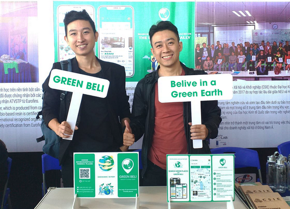 張德勝（左）與阮明科（右）是Green Beli環保社群的開發者。