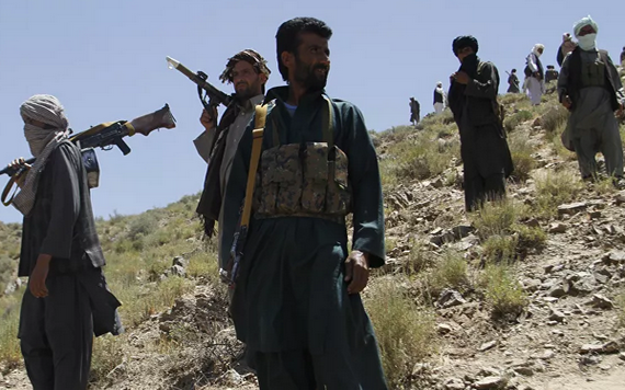 圖為塔利班武裝人員。（圖源：互聯網）
