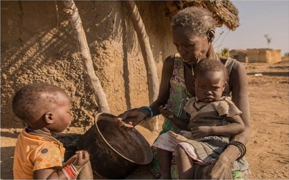 不少飢餓人口來自非洲。（圖源：互聯網）
