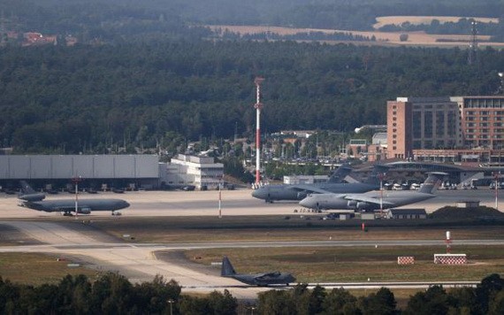 美軍位於德國蘭施圖爾附近的拉姆施泰因空軍基地。（圖源：路透社）