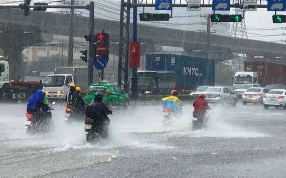 今年8月初，因受東海的熱帶低氣壓影響，導致廣大面積降雨，尤其是清化至承天-順化省地區。（示意圖源：互聯網）