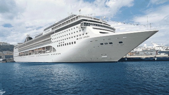 當地時間8月16日，地中海郵輪公司（MSC Cruises）旗下的“鴻圖”號（MSC Grandiosa）郵輪從意大利西北部港口城市熱那亞啟航。（圖源：互聯網）