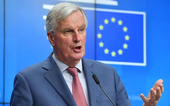 歐盟負責英國“脫歐”談判首席代表巴尼耶。（圖源：AFP）