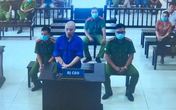 8月17日，涉案被告人阮春棠出庭受審。（圖源：視頻截圖）