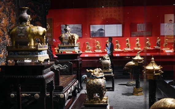 “丹宸永固──紫禁城建成600年”展覽現場。（圖源：新華社）