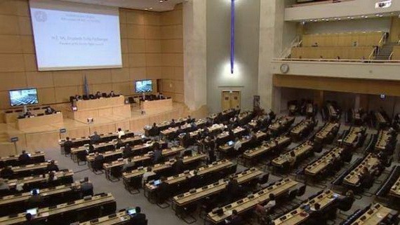 當地時間14日，聯合國人權理事會第四十五屆會議開幕。（圖源：互聯網）